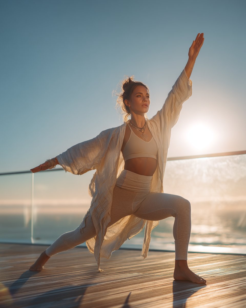 Yoga at sunrise